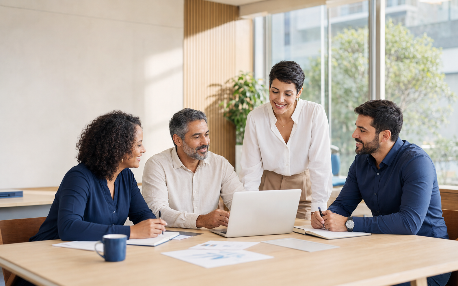 Lideranças e profissionais de RH reunidos